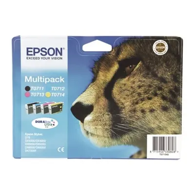 Epson C13T07154511 (T0715) Ink cartridge multi pack, 7,4ml+3x5,5ml, Pack qty