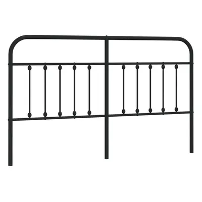 (black, cm) vidaXL Metal Headboard Bed Header Bed Headboard Black Headboard Black cm