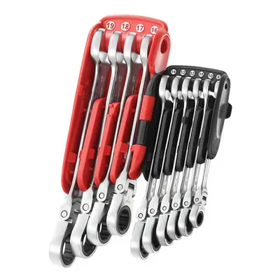 Facom 467BF.JP10PB Ratchet Combination Flexi Wrench Set, Piece