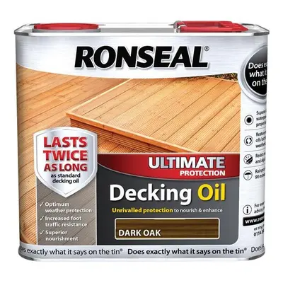 Ronseal Ultimate Decking Oil Dark Oak 2.5 Litre RSLUDODO25L