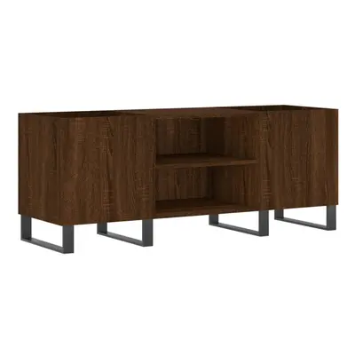 (brown oak) vidaXL Record Cabinet Record Storage Cabinet Sideboard White Engineered Wood