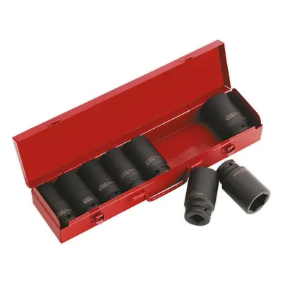 8 Piece PREMIUM Impact Socket Set - 3/4" Sq Drive - Deep Sockets - High Torque