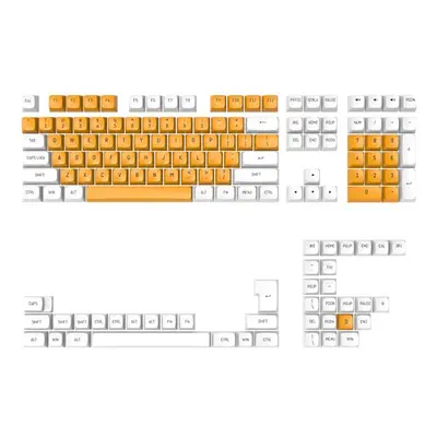 (Banana Milk) Keys Mechanical Keyboard PBT Double Color Injection Keycap Set Custom Keycaps