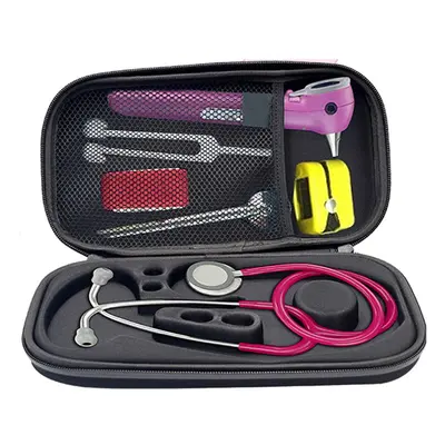 Portable Hard Zipper Stethoscope Carrying Bag Travel Case Storage Box Shockproof