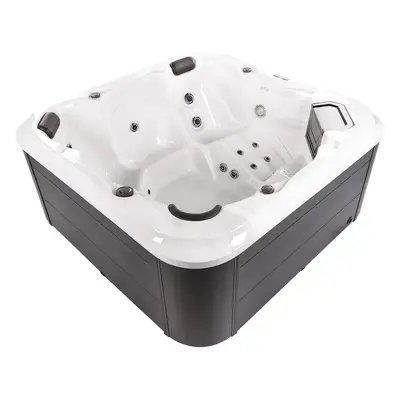 Outdoor Hot Tub with LED TULAROSA White