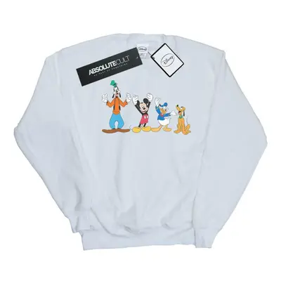 (3XL, White) Disney Mens Mickey Mouse Friends Sweatshirt