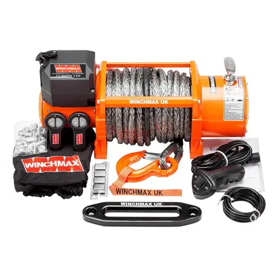 17,000lb 24V Electric Winch. 30m x 12mm Dyneema Rope.