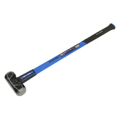 8lb Sledge Hammer - Fibreglass Handle - Rubber Grip - Drop Forged Carbon Steel