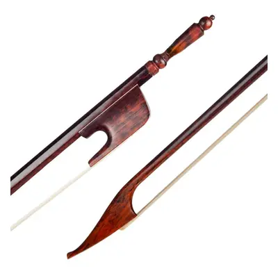 Professional 4/4 Violin/Fiddle Bow Baroque Style Snakewood Stick Natural Mongolia Horsehair Dura