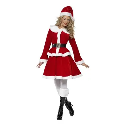 Women's Miss Santa Costume - miss santa costume christmas fancy dress womens ladies muff xmas ou