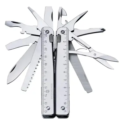 Victorinox Swiss Tool Swiss Army Knife, Large, Multi Tool, Functions, Locking Blade, Case, Silve