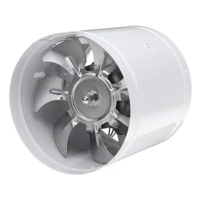 (110V US Plug) 4Inch 100mm Inline Duct Fan Booster 25W Exhaust Blower Air Cooling Vent 140m3/h V