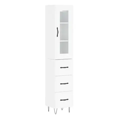 (high gloss white, drawers) vidaXL Highboard Sideboard Storage Cabinet Home Side Cabinet Enginee