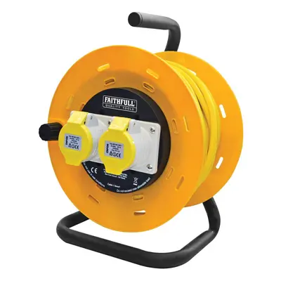 Faithfull CR25ML Cable Reel Metre Amp (110 Volt)