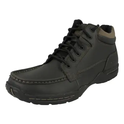 (UK 6.5, Black) Mens Skechers Casual Lace Up Ankle Boots Deside