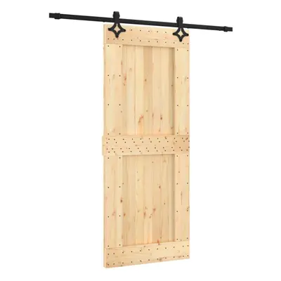 vidaXL Sliding Door with Hardware Set Interior Door Barn Door Solid Wood Pine