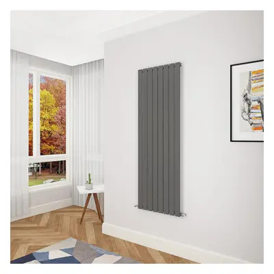 (1600x544mm Single) Vertical flat radiator anthracite all sizes