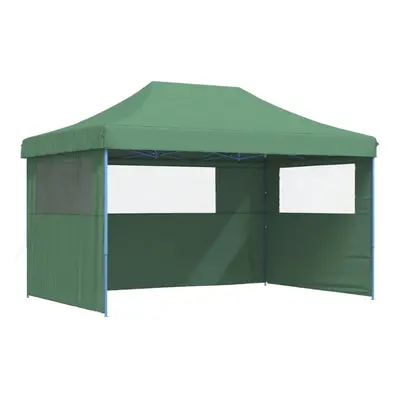 (green, with sidewalls) vidaXL Foldable Tent Pop-up Outdoor Party Tent Garden Gazebo Canopy Shel