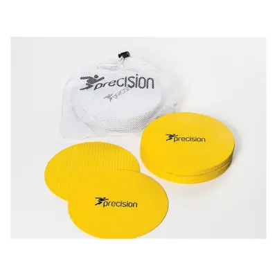 20 PACK 19.5cm YELLOW Flat Rubber Pitch Marker Discs - Ultra Slim Outdoor Sports