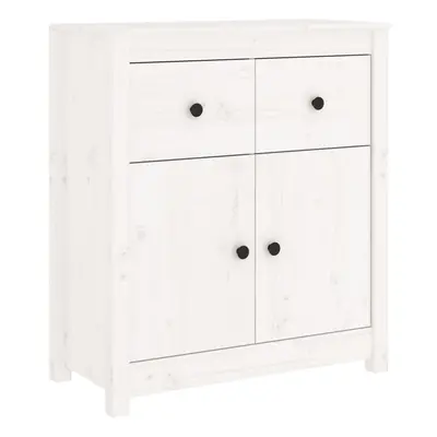 vidaXL Solid Wood Pine Sideboard White Side Cabinet Home Organiser Cupboard