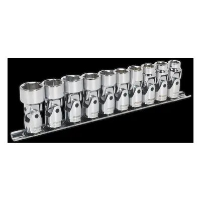 Universal Joint Socket Set 10pc 3/8"Sq Drive 6pt WallDrive® Metric