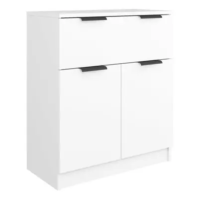 (white) vidaXL Sideboard Console Cabinet Storage Cupboard Highboard Engineered Wood