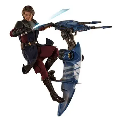 Figure Hot Toys TMS020 - Star Wars : The Clone Wars - Anakin Skywalker And Stap Deluxe Version