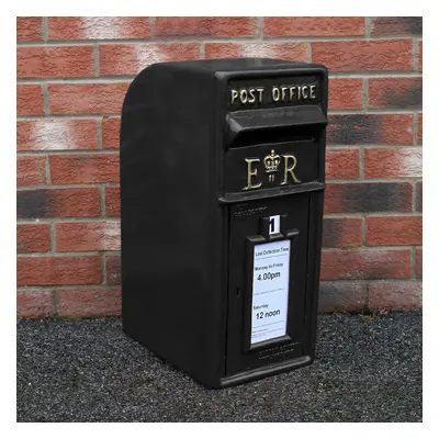 Royal Mail Post Box Cast Iron Pillar ER Office Letter Mail Wall Mount Postal