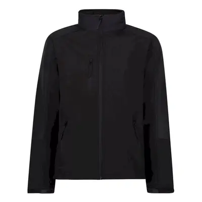 (M, Black) Regatta Reid Mens Softshell Wind Resistant Water Repellent Jacket