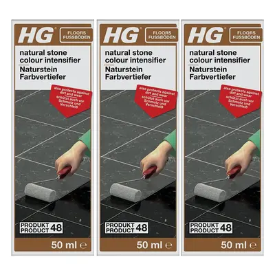 3 x HG Natural Stone Colour Intensifier (Product 48) - 50ml