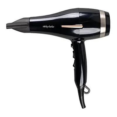 Nicky Clarke Frizz Control Lightweight 2200W AC Hair Dryer, NHD501 - Black/Rose Gold