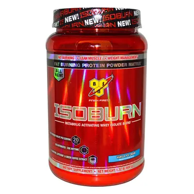 BSN, Isoburn, Metabolic Activating Whey Isolate Blend, Vanilla Ice Cream, 1.32 lb (600 g)