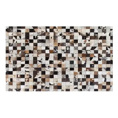 Leather Area Rug x cm Multicolour CERLI