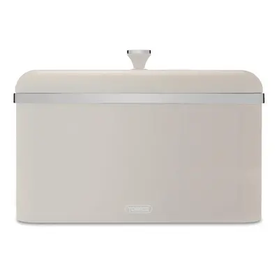 Tower T826130MSH Cavaletto Bread Bin, Carbon Steel, Latte