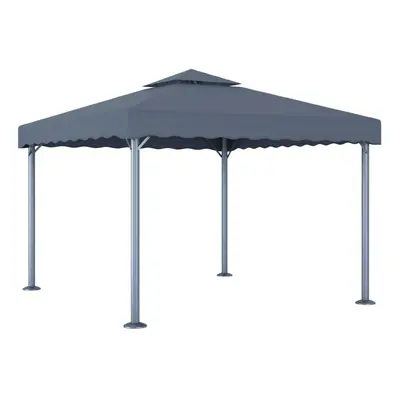 Garden Furniture Set Gazebo 300x300 cm Anthracite Aluminium