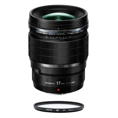 OLYMPUS 17MM F1.2 PRO Black + HOYA UX UV 62mm Filter