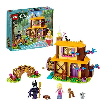 LEGO Disney Princess Aurora's Forest Cottage Sleeping Beauty Playset with Maleficent Minifigure 