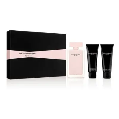 Narciso Rodriguez Pcs Set For Women: 3.4 Eau De Parfum Spray + 2.6 Body Cream + 2.5 Hand Cream