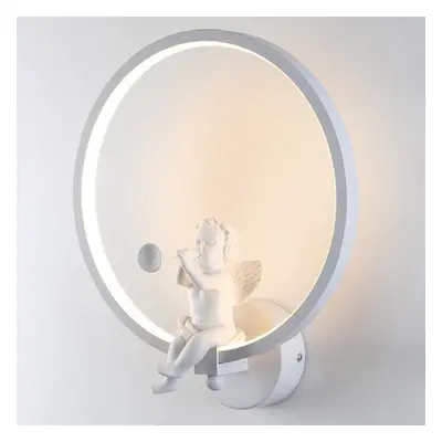 (White, White Light) Modern Acrylic Angel Light LED Lamp Nordic Led Belt Room Wall Decor