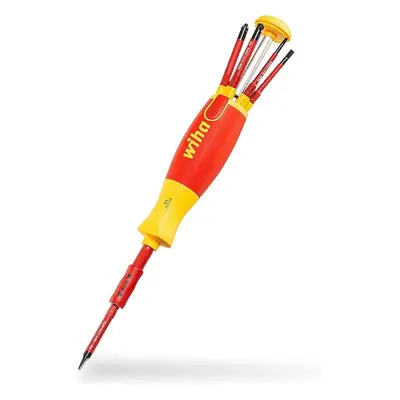 Wiha 38613, Schlitz/PH/SL+PZ (Klemmschrauben) im Blister, Red Yellow