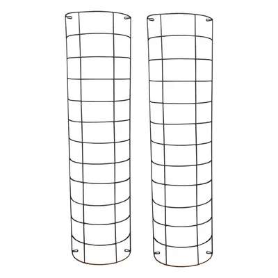 Large Metal Tube Trellis Semi Circular for Drainpipes (Set of 2)