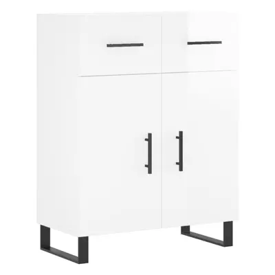 (high gloss white) vidaXL Sideboard Storage Cabinet Side Cabinet Cupboard White Engineered Wood