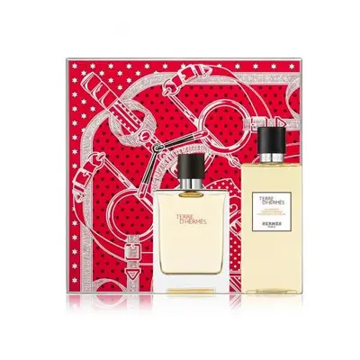 Terre D'Hermes Pcs Set: 3.4 Edt Sp + 6.5 Oz Hair And Body Shower Gel