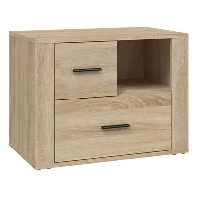 (Sonoma oak) vidaXL Bedside Cabinet Engineered Wood End Table Nightstand Multi Colours