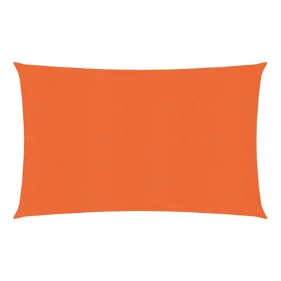 vidaXL Sunshade Sail g/mÂ² Orange 3.5x5 m HDPE Outdoor Sunscreen Canopy