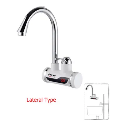 Instant Tankless Electric Water Heater Kitchen Heating Tap Faucet with LED