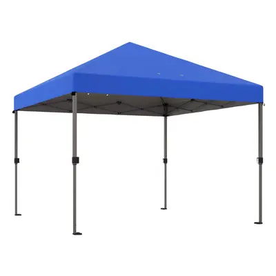 Outsunny x 3(m) Pop Up Gazebo, Instant Shelter with 1-Button Push, Blue