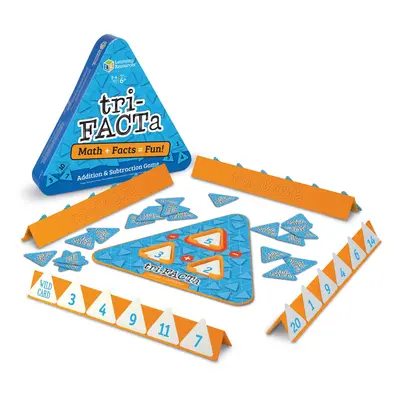 Learning Resources tri-FACTa Addition and Subtraction Game, Early Math Skills, Ages 6+.,Multi-co