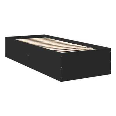 (black, x cm/ cm) vidaXL Bed Frame Bed Base Sonoma Oak 75x190 cm Small Single Engineered Wood