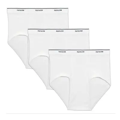 Loom Men's Big White Briefs(Pack of 3)